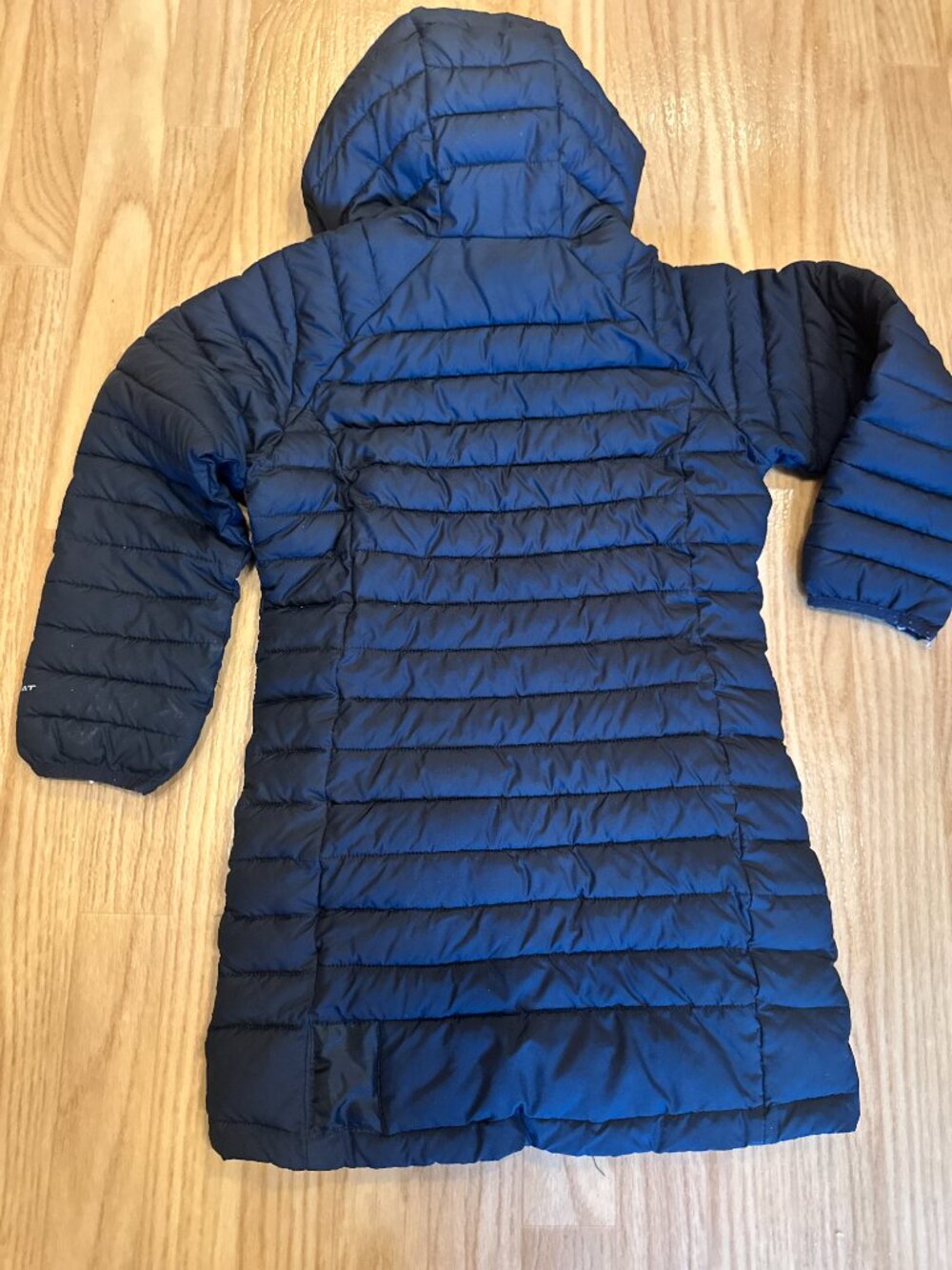 Columbia Girls Omni-Heat Black Long Hooded Puffer Coat XS - Picture 3 of 9